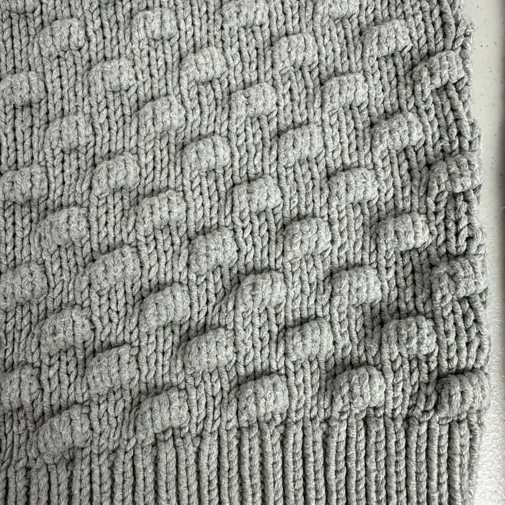 Gap Girls Medium Popcorn Long Sleeve Sweater Gray